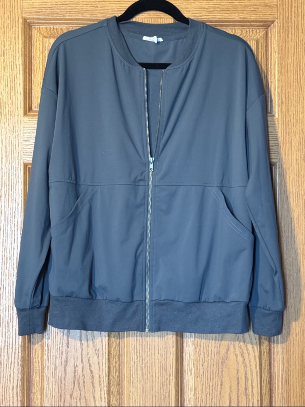 Maurices Slate Gray Bomber Jacket